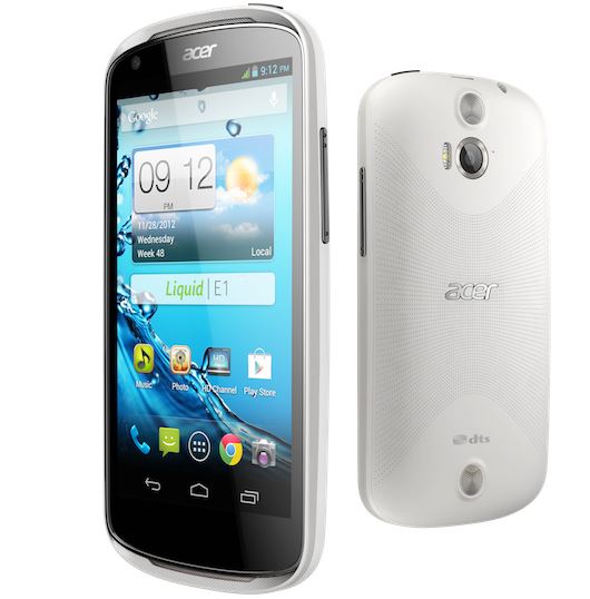 Acer Liquid E1 Android smartphone