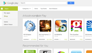 Web-based Google Play Store redesigned