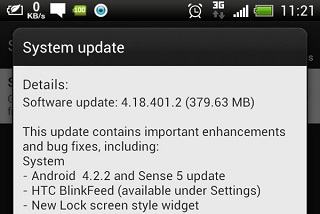 Update HTC One X with Android 4.2.2