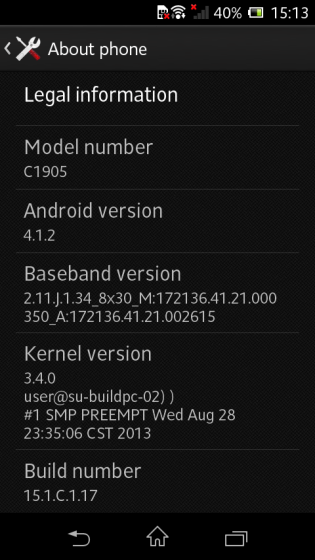 Download Xperia M 15.1.C.17 firmware