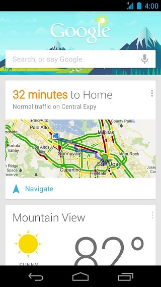 Google Search application for Android