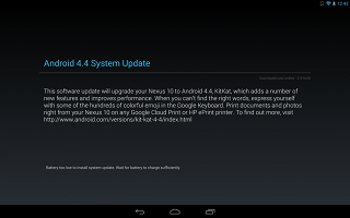 Download Nexus 10 Android 4.4 Kit Kat