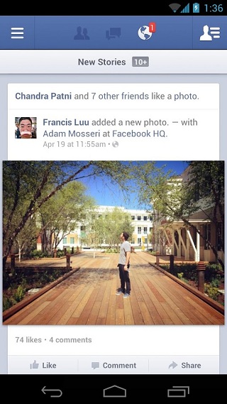 Download Facebook app for Android 3.9