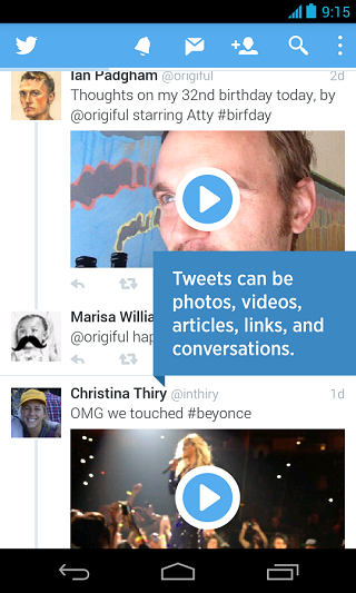 Download Twitter applicaton for Android