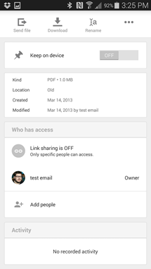 Google Drive 2.0 for Android