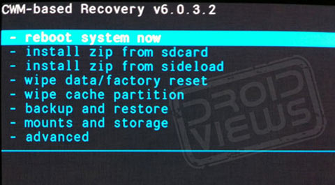 Samsung Galaxy S4 Recovery Mode